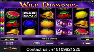 Wild Diamonds I Vegas7Games I Interesting slot game [upl. by Ebbie71]