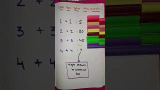 Can you solve this puzzlemaths riddles with hint in comment boxtest your IQ Shortsfeedtrending💯 [upl. by Apicella296]