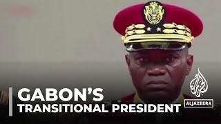 Gabon’s new transitional president Army general sworn in to replace Ali Bongo [upl. by Rie90]