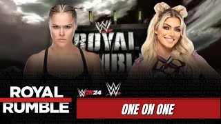 Ronda Rousey Vs Alexa Bliss  Steel Cage Match  WWE Royal Rumble [upl. by Siloam]