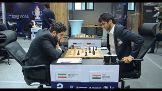 UZChess Cup 2024 Round 9  Parham Maghsoodloo vs Vidit Gujrathi [upl. by Annohsak536]