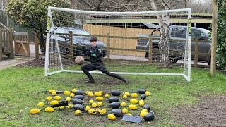 Testing the FORZA Floor Matrix Goalkeeper Ball Deflector [upl. by Karlis]