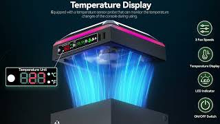 Cooling Fan for Xbox Series X Console with RGB Light [upl. by Nwaf]