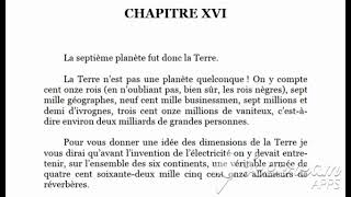 Le Petit Prince  Livre Audio avec texte  Chapitre 16  FR [upl. by Kramer]