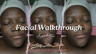 ASMR FACIAL  Facial Walkthrough  KOURTNEY SKIN STUDIO [upl. by Gore]