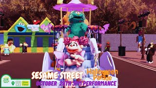 Sesame Street Halloween Parade  October 29th 3pm Performance  Sesame Place Robloxia [upl. by Yard]