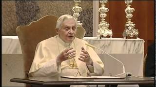 Benedetto XVI quotNon conformatevi al mondo diffidate dallo strapotere della finanza e dei mediaquot [upl. by Edi478]