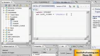 SAP HANA Studio Tutorial 12  UPDATE Statement [upl. by Ahseenyt186]