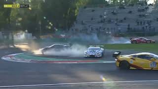 Italiano GT Sprint Cup 2024 Monza Race 2  202 163 amp 25 Crash [upl. by Limay338]