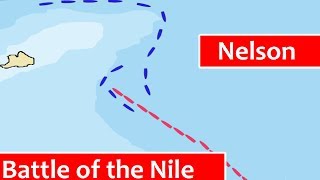 Battle of the Nile  1798  Animation [upl. by Fannie723]