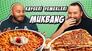 Kayseri Yemekleri MUKBANG  Sevval Şahin Hasan Can Kaya Kafalar Nusret Sadakatsiz [upl. by Neal495]