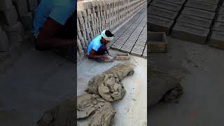 Village labor making manual brick by clay shorts [upl. by Davy]