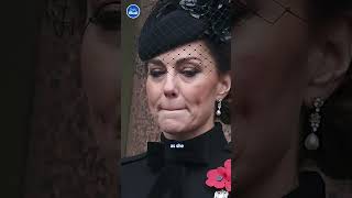 The Princess of Wales appears emotional at todays Remembrance Sunday memorial service [upl. by Ramyaj569]