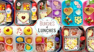 VALENTINES DAY LUNCHES  What They Ate  JK K 1st grade 2nd Grade  Bunches of Lunches [upl. by Zinnes]