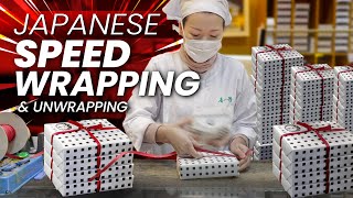 Japanese SPEED WRAPPING Gift Experience ★ ONLY in JAPAN [upl. by Juli]