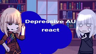 Depressive Ink AU React to Original  Part 1  Ft Ink and Error [upl. by Ahsikym]