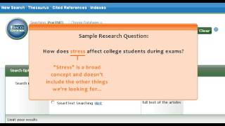 PsycINFO Choosing Keywords Cheng Library [upl. by Thibault]