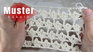 Very Easy👌💫 SpitzenHäkelmuster Ideal für elegante Designs [upl. by Addia521]