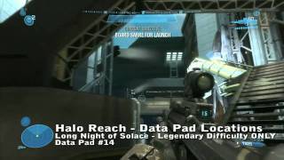 Halo Reach  Data Pad Locations  Long Night of Solace  WikiGameGuides [upl. by Aniaj]