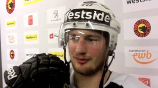 SCB TV Tristan Scherwey im PlayoffFinal 2013 [upl. by Htebazila]