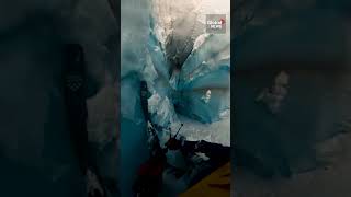 Into the Void Mountain skier takes terrifying plunge into hidden crevasse [upl. by Hgielhsa]