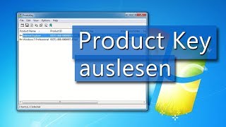 Anleitung Windows 7 Product Key  Produktschlüssel auslesen Deutsch [upl. by Ielerol]