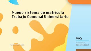 Nuevo sistema de matrícula TCU [upl. by Hudson395]