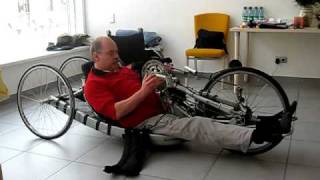 Transfer wheelchair to handbike and back [upl. by Verdi34]