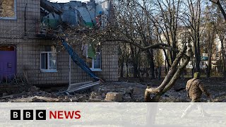 Ukraine’s capital Kyiv hit by biggest drone attack since war began – BBC News [upl. by Carolan]