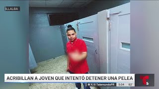 Asesinan a joven que intentaba detener pelea frente a negocio en Villalba [upl. by Trula]