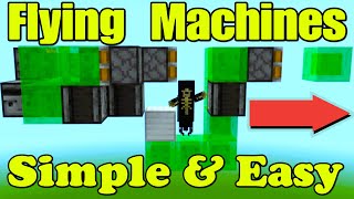 How to Build a Flying Machine Simple amp Easy Minecraft Bedrock amp Java 120 minecraft [upl. by Landan]