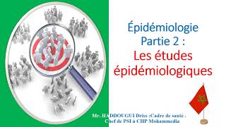 Épidémiologie  partie 2  les études épidémiologiques [upl. by Julis]