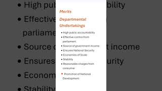 Merits of Departmental Undertakings commercepsc businessstudeis businessorganization [upl. by Eissen1]