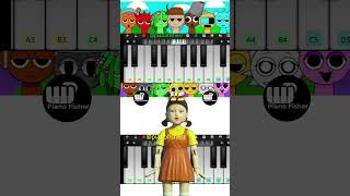 Fun Time Incredibox Sprunki Vs SQUID GAME DOLL  Easy Piano Tune shorts [upl. by Anil]