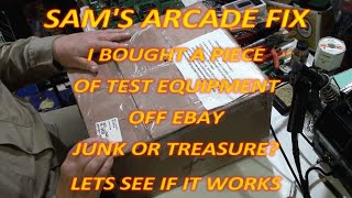 SAMS ARCADE FIX I BOUGHT A PIECE OF TEST EQUIPMENT OFF EBAY HP 10529A  LETS SEE IF IT WORKS [upl. by Ainafets]