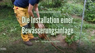 DVS Beregnung Installation einer Bewässerungsanlage Teil 4  Das Verlegen von Tropfrohren [upl. by Allit]