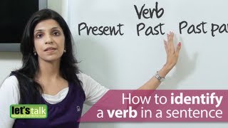 English Grammar Lessons  How to identify a verb in a sentence [upl. by Akehsay801]