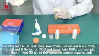 Fluorescent MicrospheresMycotoxin Detection Test Procedure [upl. by Ynohtnakram]