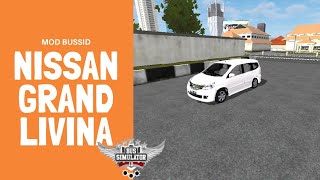 Keren  Mod Bussid Mobil Nissan Grand Livina [upl. by Calvinna]