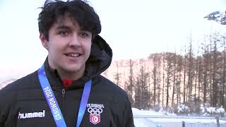 17yearold Tunisian bobsledder Jonathan Lourimi on historic silver at Winter Youth Olympic Games [upl. by Remos]