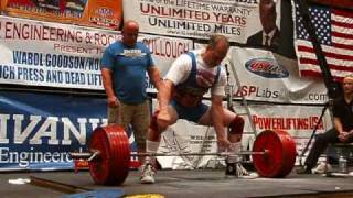 Tom Eiseman  716 lbs deadlift opener  2009 WABDL World Championships [upl. by Eetsud874]