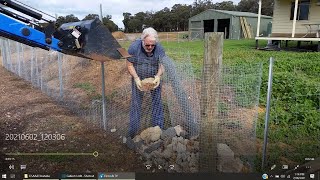 Gabion style wall without boxes  alternative engineering idea [upl. by Ecnaiva886]