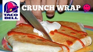 How to Make Taco Bells Crunchwrap Supreme  VegetarianBean Taco Bell Crunch Wrap Supreme [upl. by Binnings565]