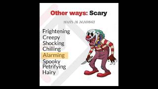 Synonyms Of quot BAD amp SPOOKY quot communicationskills englishlesson vocabulary foryou learnenglish [upl. by Argella]