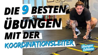 Die 9 besten Übungen mit der Koordinationsleiter  Workout für Koordination amp Speed [upl. by Lleirbag]