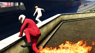 PARKOUR PYROMANIACS GTA V Funny Moments [upl. by Golanka610]