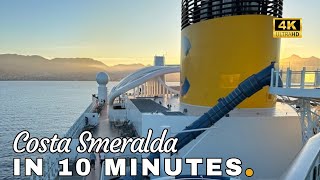 Costa Smeralda 4K 2024 ship tour in 10 minutes [upl. by Higbee443]