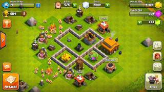 Clash of Clans  Best Town Hall 3 Defense Base Design [upl. by Orimar]