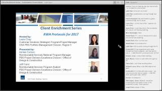 GSA PBS Client Enrichment Series  Reimbursable Work Authorization Protocols 2017 [upl. by Queridas135]