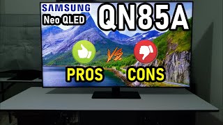 Samsung QN85A Neo QLED Pros y Contras  Smart TV 4K con HDMI 21 [upl. by Anema]